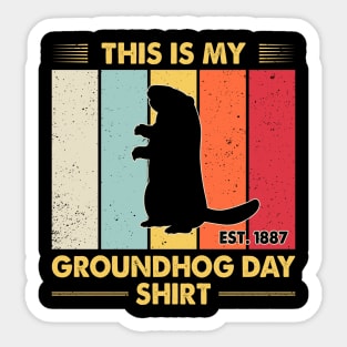 This Is My Groundhog Day Vintage Sticker